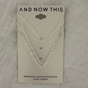 Silver Layering Necklaces